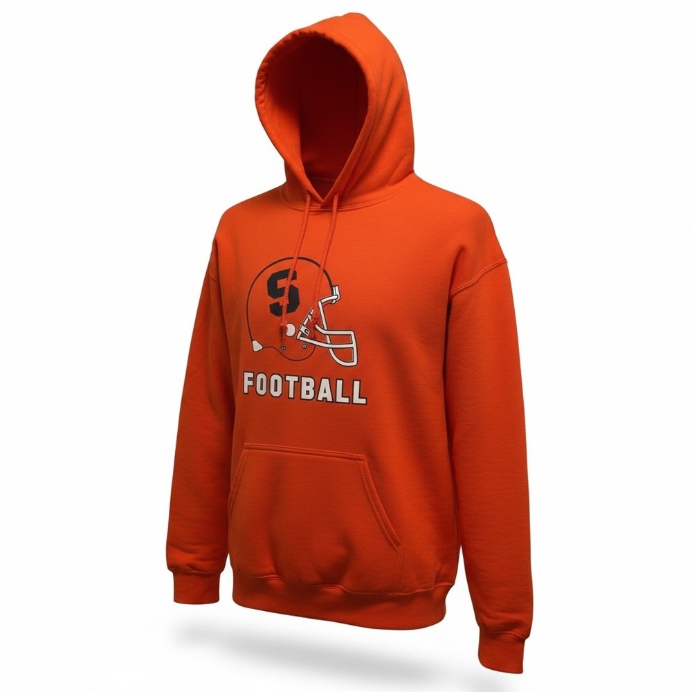 Syracuse Orange Football Hoodie Sweatshirt Gildan Heavy‎ Blend Size Large